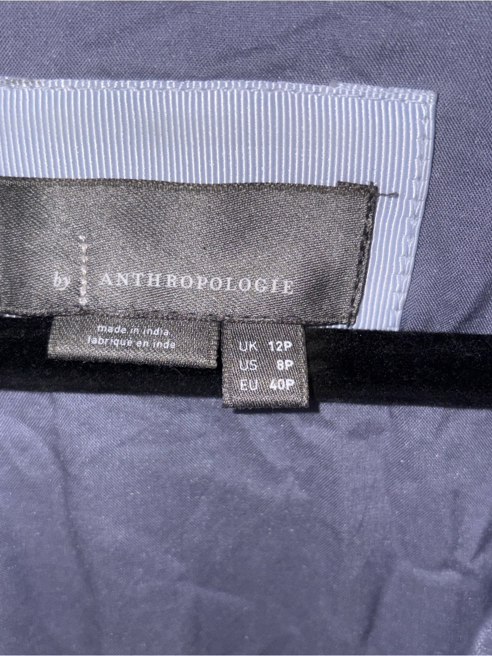 Anthropologie Velvet V-Neck Midi Dress in Dusty Lavender - Picture 2 of 2